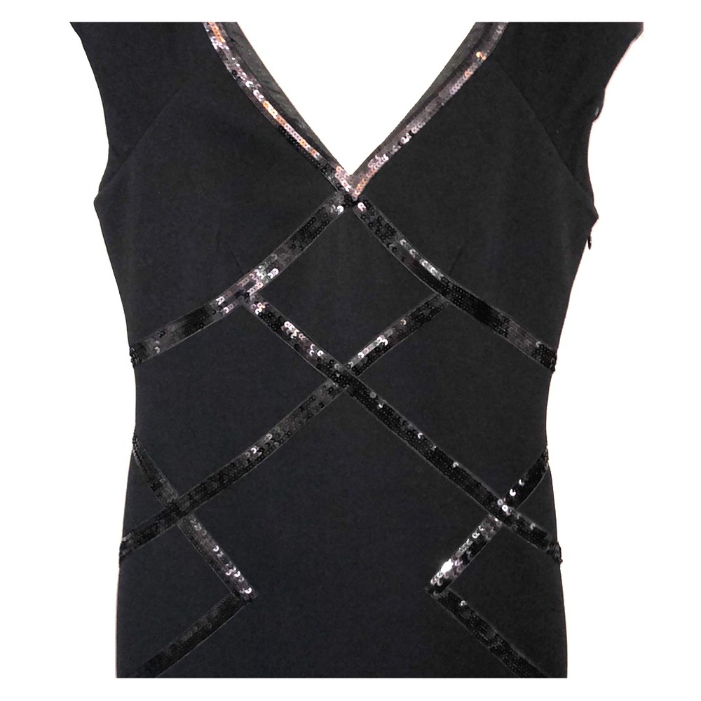 Beautiful Black Dress with flattering sequence